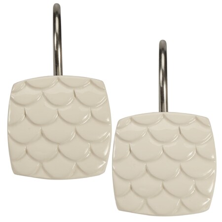 Creative Bath Products Atlantis Collection Shower Curtain Hooks, Multi